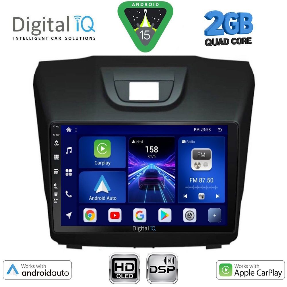 DIGITAL IQ BXC 3255_CPAA (9inc) MULTIMEDIA TABLET for ISUZU DMAX mod. 2012-2020
