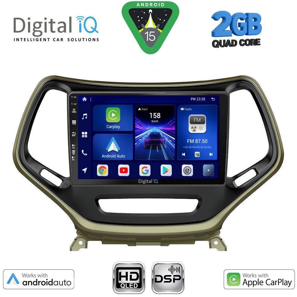 DIGITAL IQ BXC 3273_CPAA (10inc) MULTIMEDIA TABLET for JEEP CHEROKEE mod. 2014-2024
