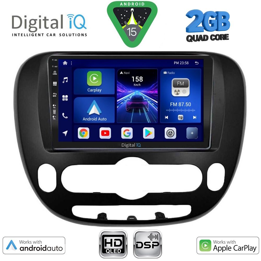 DIGITAL IQ BXC 3321_CPAA (9inc) MULTIMEDIA TABLET for KIA SOUL mod. 2014-2025