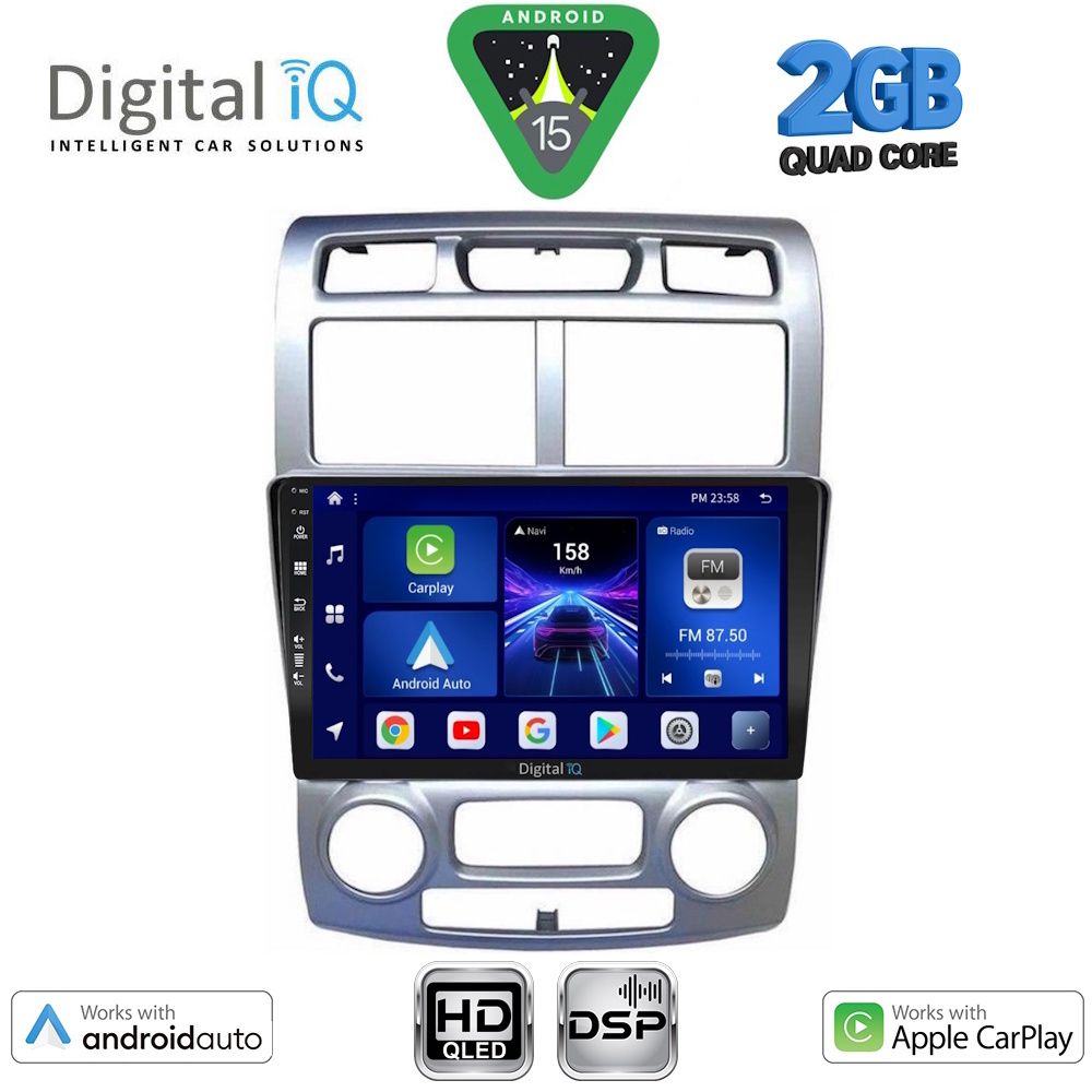 DIGITAL IQ BXC 3324SL_CPAA (CLIMA) (9inc) MULTIMEDIA TABLET for KIA SPORTAGE mod. 2004-2010