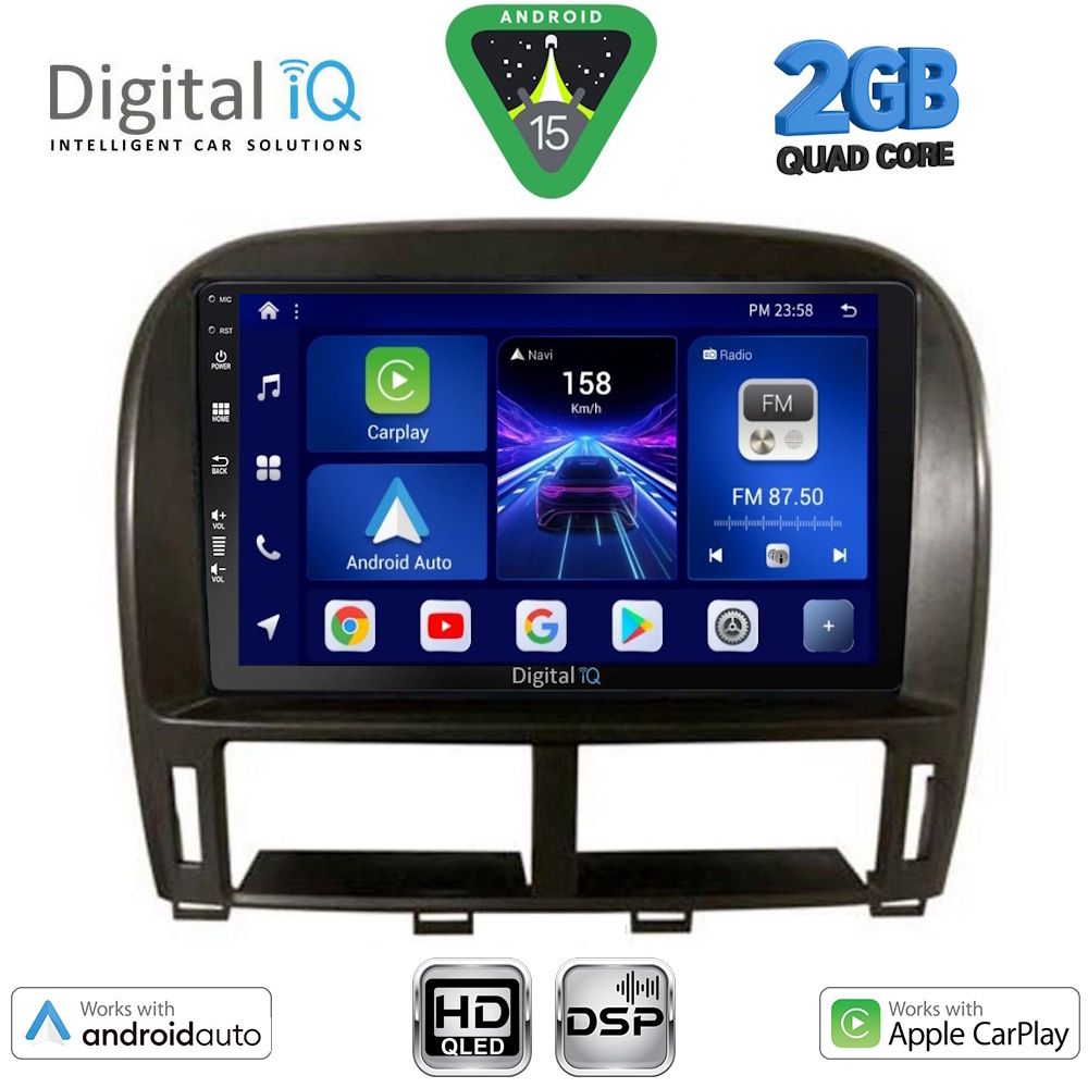 DIGITAL IQ BXC 3343_CPAA (9inc) MULTIMEDIA TABLET for LEXUS LS 430 – XF 430 mod. 2000-2006