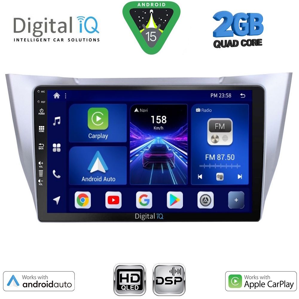 DIGITAL IQ BXC 3345SL_CPAA (10inc) MULTIMEDIA TABLET for LEXUS RX 300 – 400 mod. 2003-2008