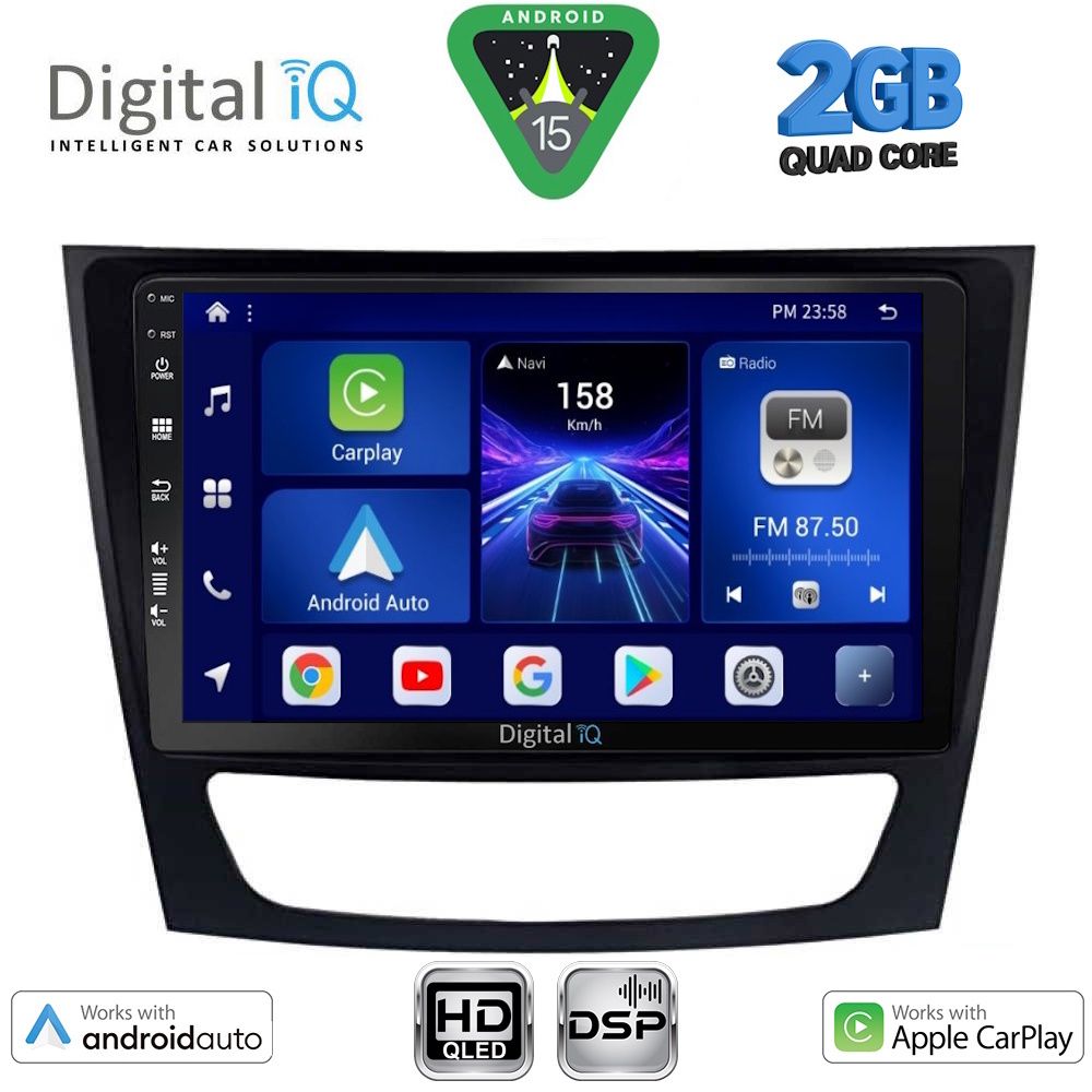 DIGITAL IQ BXC 3408_CPAA (9inc) MULTIMEDIA TABLET for MERCEDES E (W211) – CLS (W219) mod. 2003-2009