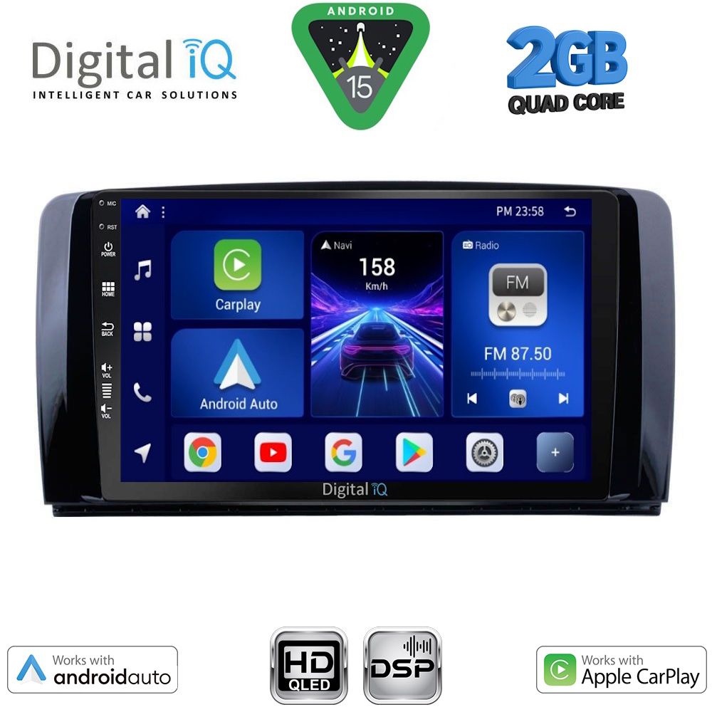 DIGITAL IQ BXC 3422_CPAA (9inc) MULTIMEDIA TABLET for MERCEDES R (W251) mod. 2006-2015