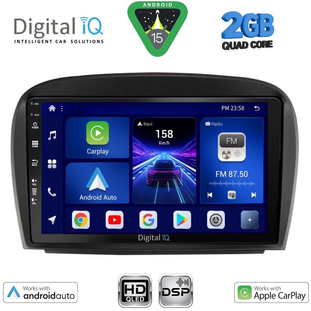 DIGITAL IQ BXC 3427_CPAA (9inc) MULTIMEDIA TABLET for MERCEDES SL (R230) FACELIFT mod. 2006-2012