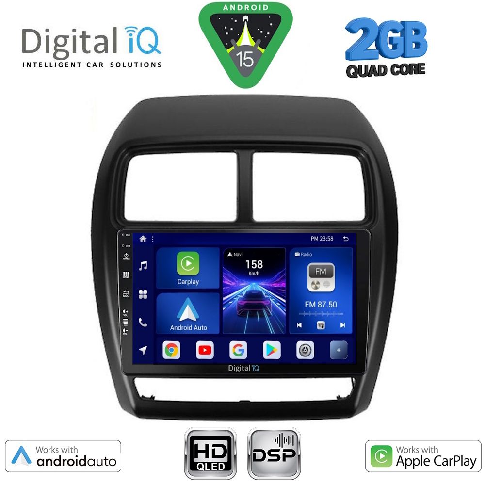 DIGITAL IQ BXC 3431_CPAA (9inc) MULTIMEDIA TABLET for MITSUBISHI ASX mod. 2020-2023