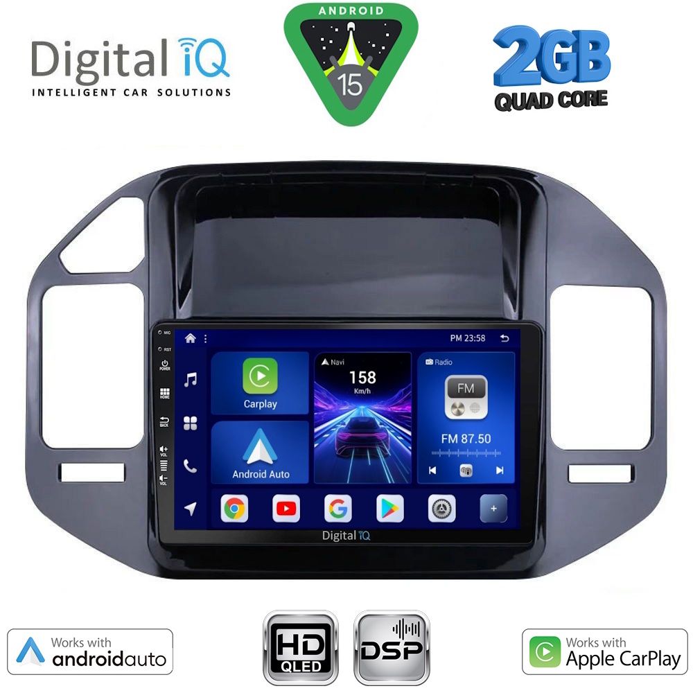 DIGITAL IQ BXC 3444_CPAA (9inc) MULTIMEDIA TABLET for MITSUBISHI PAJERO mod. 1999-2006