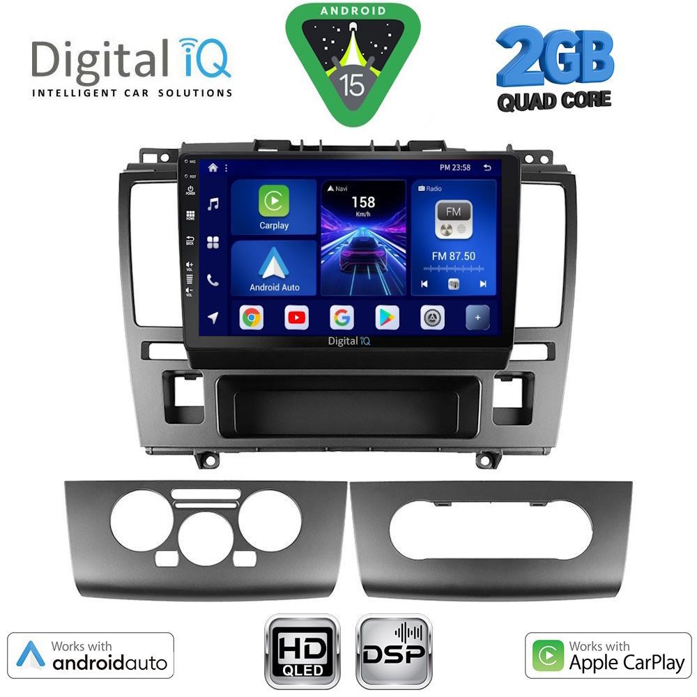 DIGITAL IQ BXC 3465_CPAA (9inc) MULTIMEDIA TABLET for NISSAN TIDA mod. 2004-2013