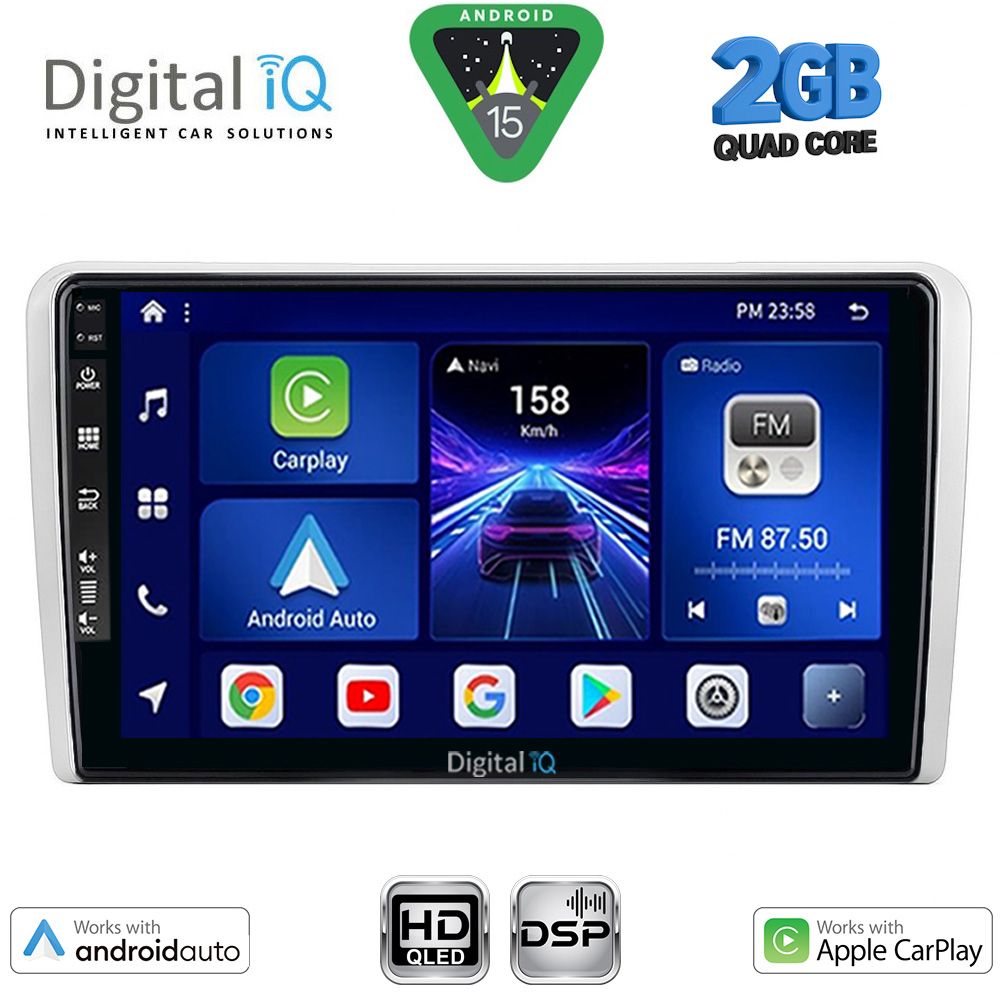 DIGITAL IQ BXC 3481SL_CPAA (9inc) MULTIMEDIA TABLET for OPEL ALL mod. 2004-2014 (SILVER)