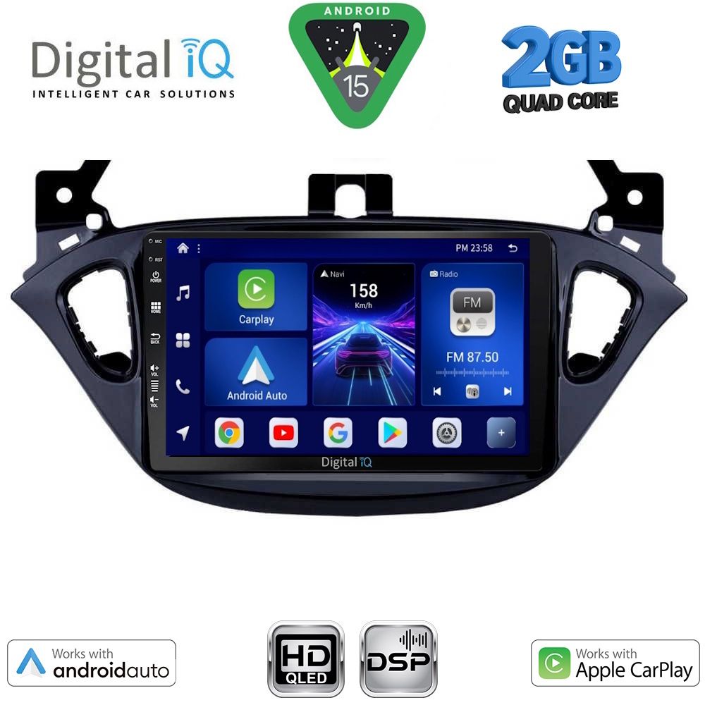 DIGITAL IQ BXC 3486_CPAA (9inc) MULTIMEDIA TABLET for OPEL ADAM - CORSA E mod. 2014-2019