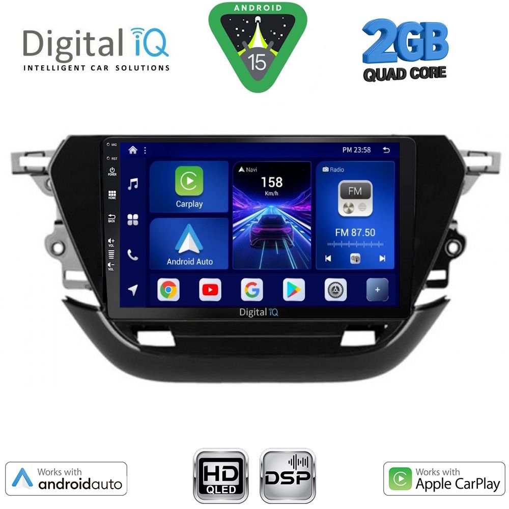DIGITAL IQ BXC 3487_CPAA (9inc) MULTIMEDIA TABLET for OPEL CORSA F mod. 2019-2024
