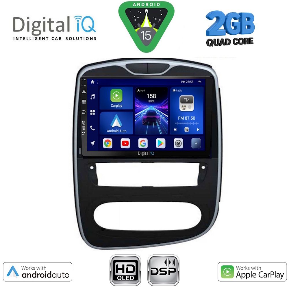 DIGITAL IQ BXC 3545_CPAA (10inc) MULTIMEDIA TABLET for RENAULT CLIO mod. 2016-2019