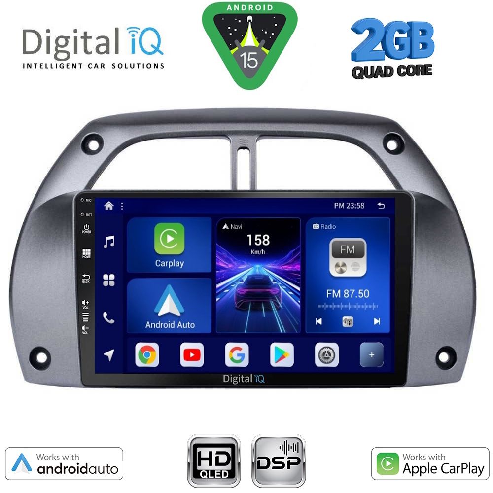 DIGITAL IQ BXC 3730_CPAA A/C (9inc) MULTIMEDIA TABLET for TOYOTA RAV 4 mod. 2000-2006