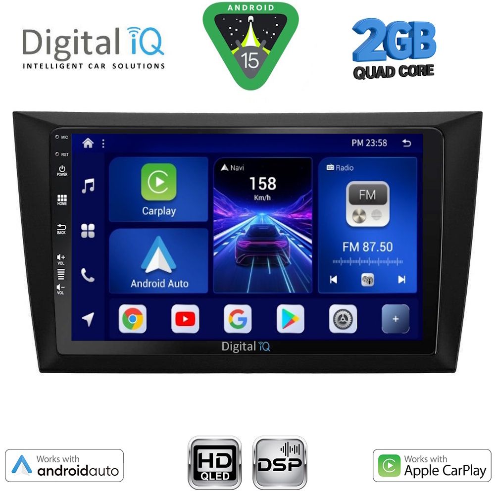 DIGITAL IQ BXC 3746_CPAA (9inc) MULTIMEDIA TABLET for GOLF 6 mod. 2009-2012