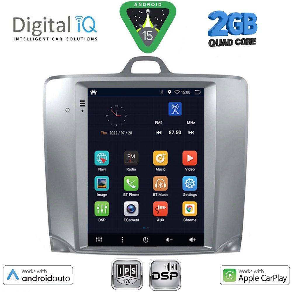DIGITAL IQ BXC 3956_CPAA TESLA STYLE for FORD FOCUS mod. 2004-2011