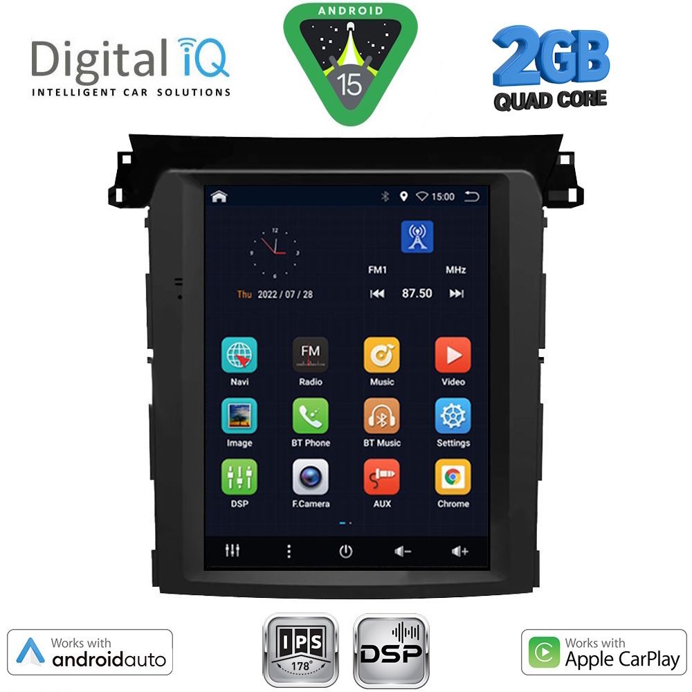 DIGITAL IQ BXC 3961_CPAA TESLA STYLE for SUBARU FORESTER – IMPREZA – XV mod. 2019-2024