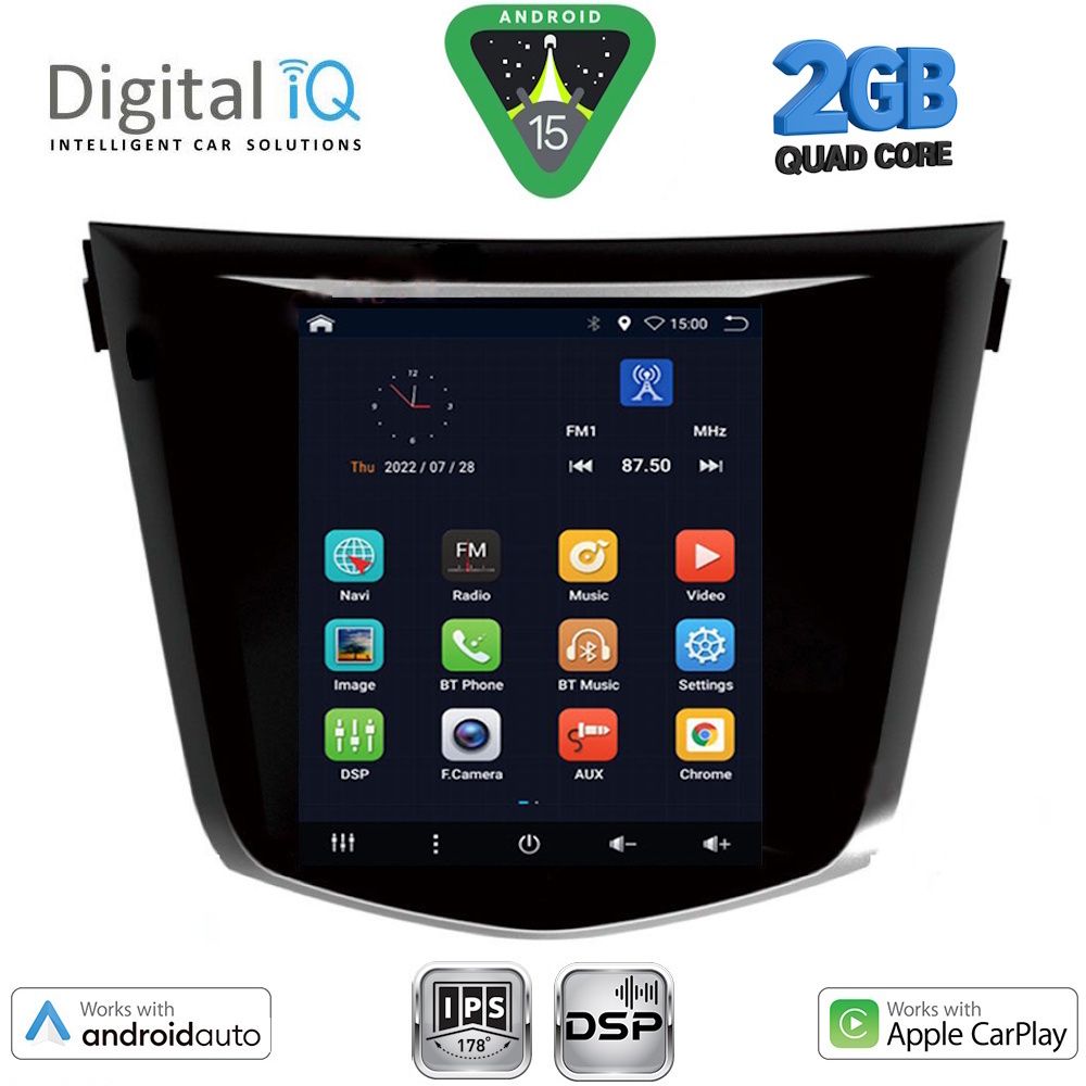 DIGITAL IQ BXC 3968_CPAA TESLA STYLE  for NISSAN QASHQAI – XTRAIL mod. 2014-2021
