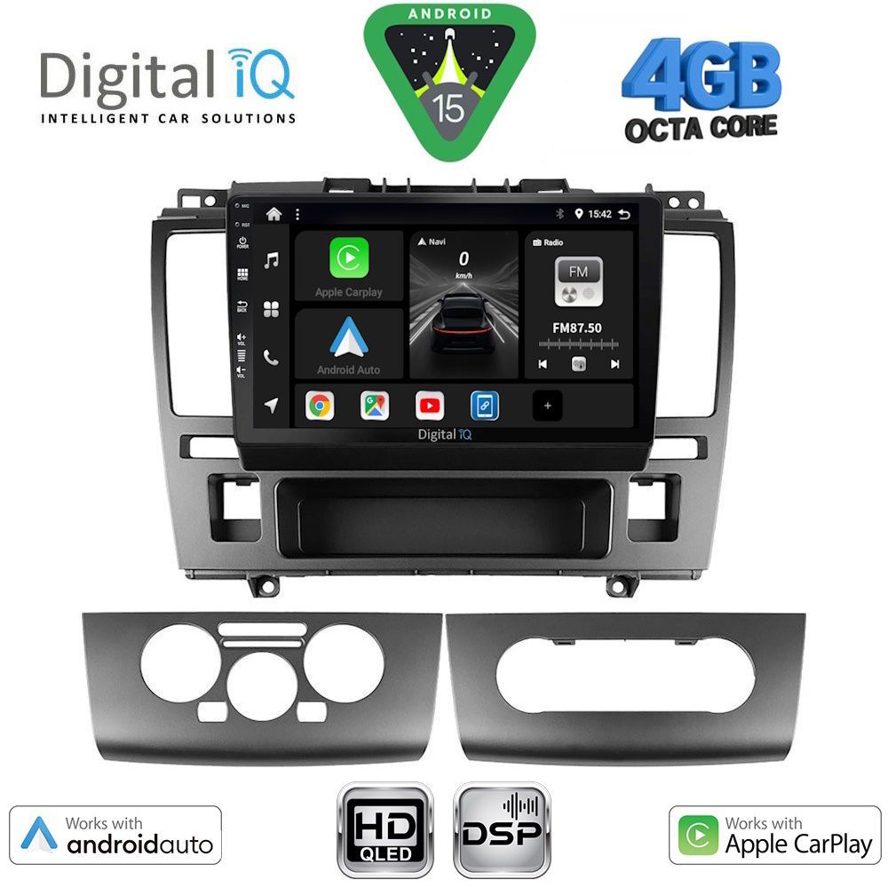 DIGITAL IQ BXF 16465_CPAA (9inc) MULTIMEDIA TABLET for NISSAN TIDA mod. 2004-2013