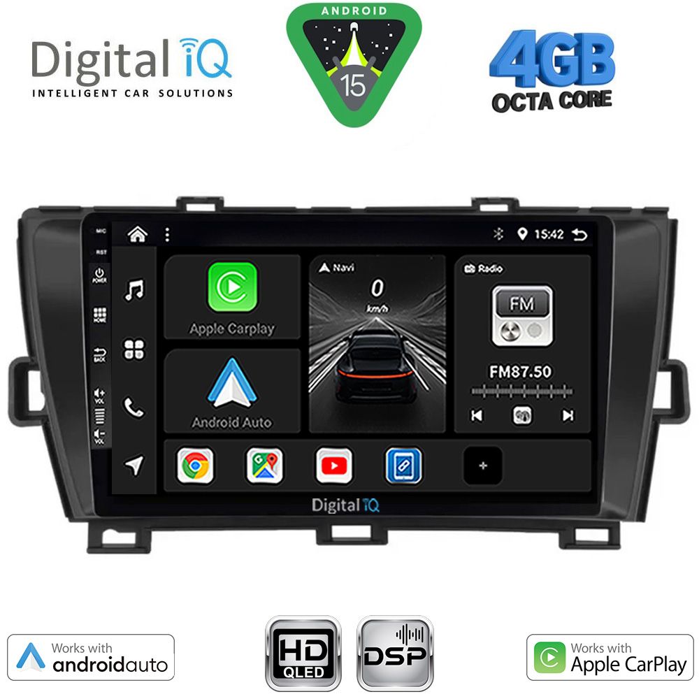 DIGITAL IQ BXF 17726BL_CPAA (9inc) MULTIMEDIA TABLET for TOYOTA PRIUS mod. 2009-2015 (BLACK)