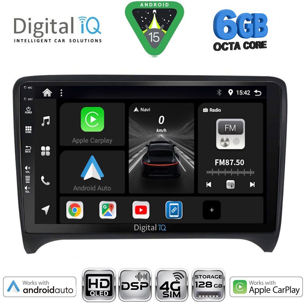 DIGITAL IQ BXF 17009_CPAA (9inc) MULTIMEDIA TABLET for AUDI TT mod. 2007-2015