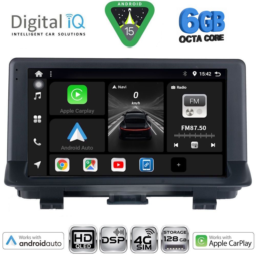 DIGITAL IQ BXF 17012_CPAA (9inc) MULTIMEDIA TABLET for AUDI Q3 mod. 2012-2018 (High Version)