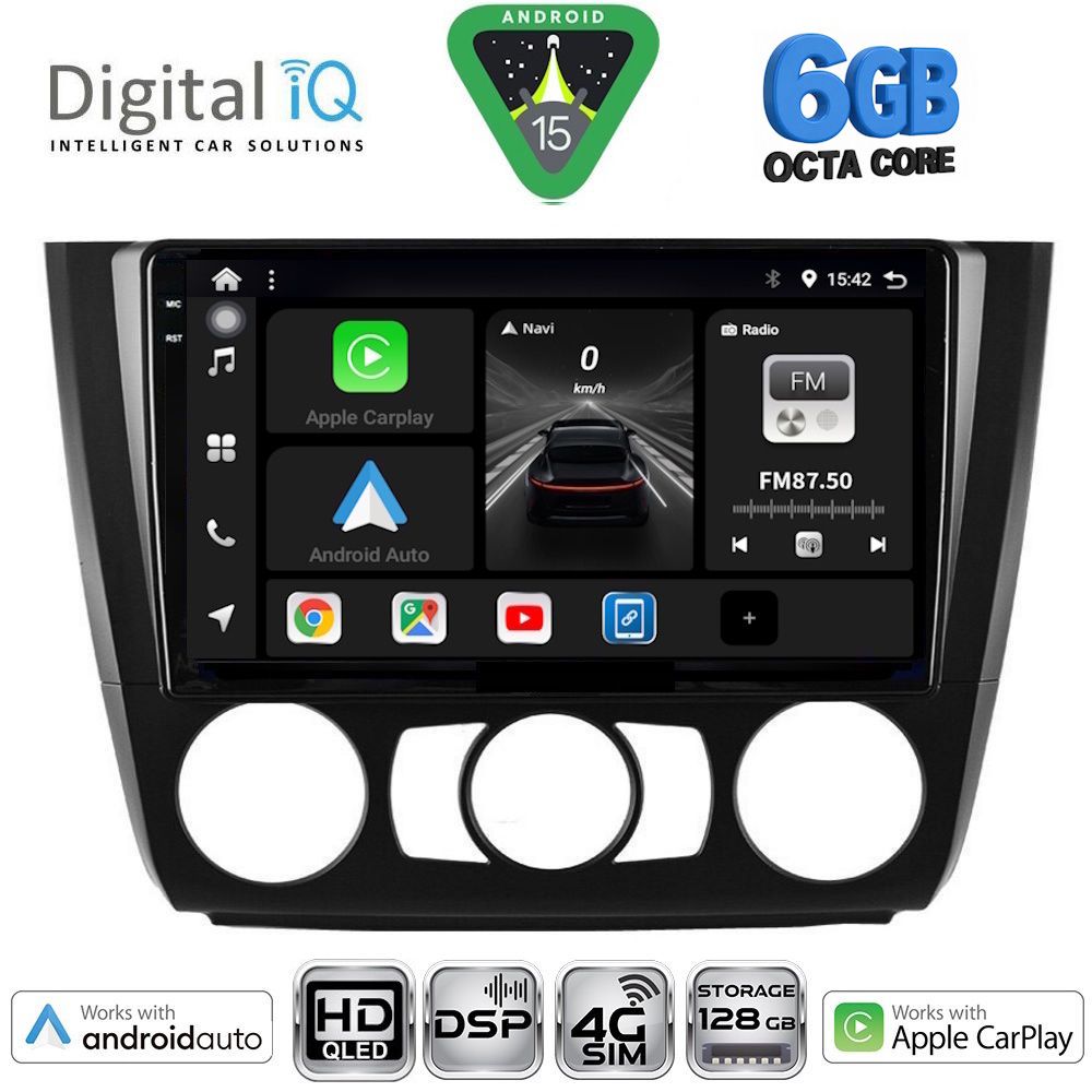 DIGITAL IQ BXF 17040_CPAA A/C (9inc) MULTIMEDIA TABLET for BMW S.1 (E81-82-87-88) mod. 2004-2013