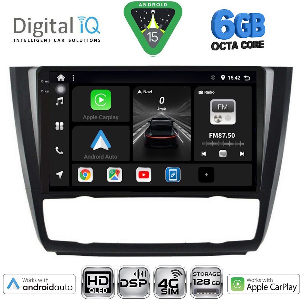 DIGITAL IQ BXF 17040_CPAA CLIMA (9inc) MULTIMEDIA TABLET for BMW S.1 (E81-82-87-88) mod. 2004-2013