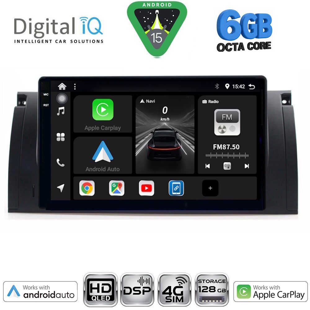DIGITAL IQ BXF 17045_CPAA (9inc) MULTIMEDIA TABLET for BMW Series 5 (E39) mod. 1997-2005 | X5 (E53) mod. 1999-2006