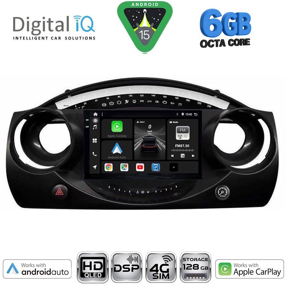 DIGITAL IQ BXF 17063_CPAA (9inc) MULTIMEDIA TABLET for MINI COOPER (R50-R52-R53) mod. 2000-2006