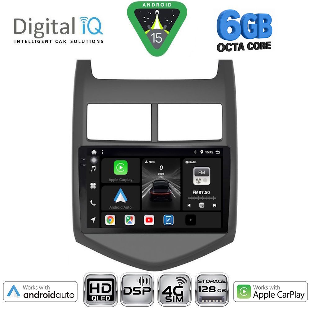 DIGITAL IQ BXF 17074_CPAA (9inc) MULTIMEDIA TABLET for CHEVROLET AVEO mod. 2011-2014