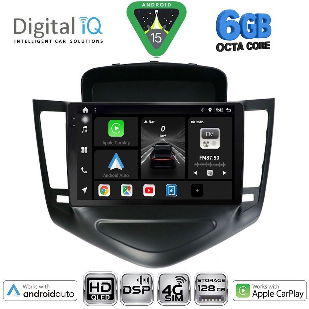 DIGITAL IQ BXF 17076_CPAA (9inc) MULTIMEDIA TABLET for CHEVROLET CRUZE mod. 2008-2012