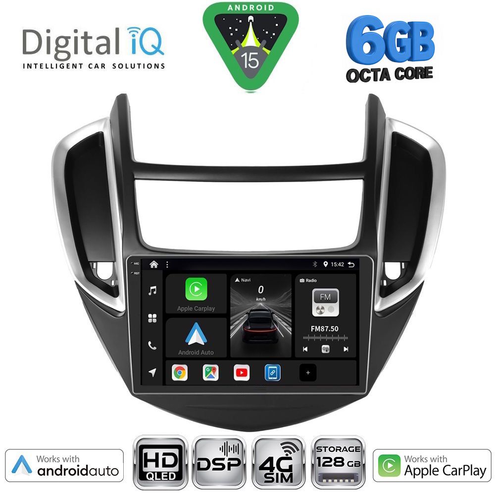 DIGITAL IQ BXF 17080_CPAA (9inc) MULTIMEDIA TABLET for CHEVROLET TRAX mod. 2014-2022