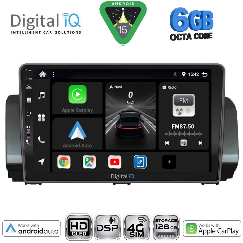 DIGITAL IQ BXF 17109_CPAA (9inc) MULTIMEDIA TABLET for DACIA LOGAN - SANDERO - JOGGER mod. 2020-2026