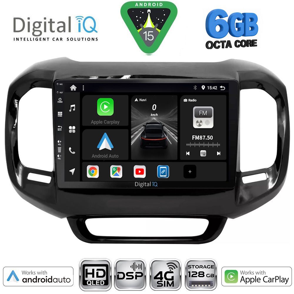 DIGITAL IQ BXF 17127_CPAA (9inc) MULTIMEDIA TABLET for FIAT TORO mod. 2017-2026