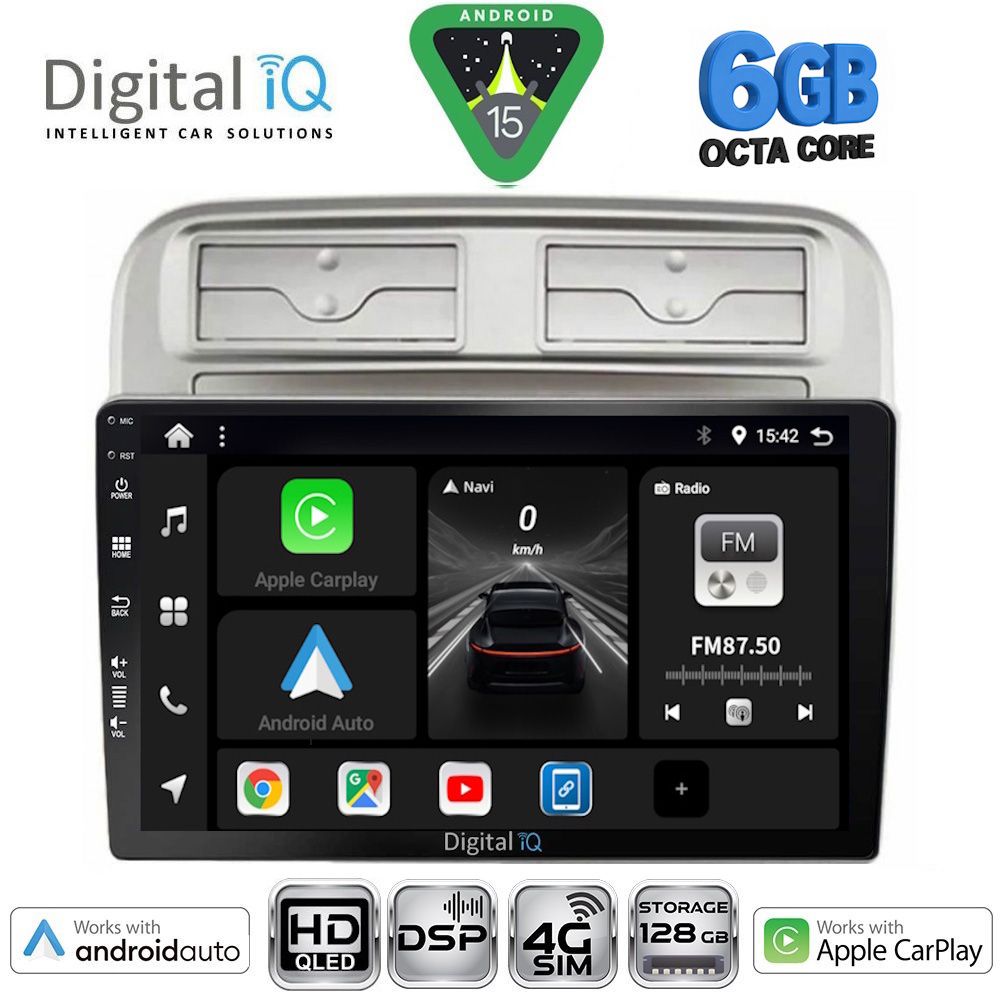 DIGITAL IQ BXF 17128_CPAA (9inc) MULTIMEDIA TABLET for FIAT GRANDE PUNTO mod. 2005-2012