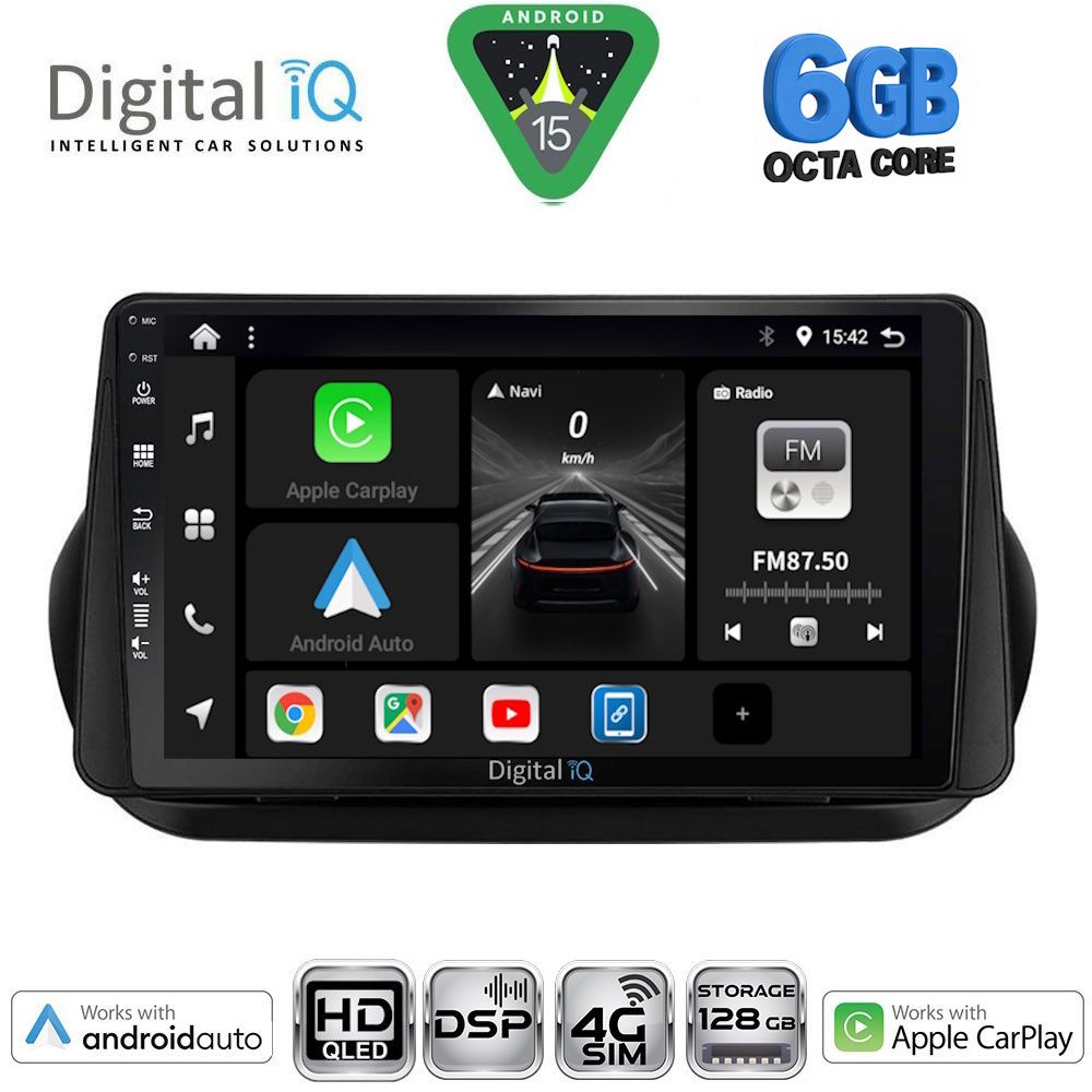 DIGITAL IQ BXF 17142_CPAA (9inc) MULTIMEDIA TABLET for CITROEN – FIAT – PEUGEOT mod. 2008-2018
