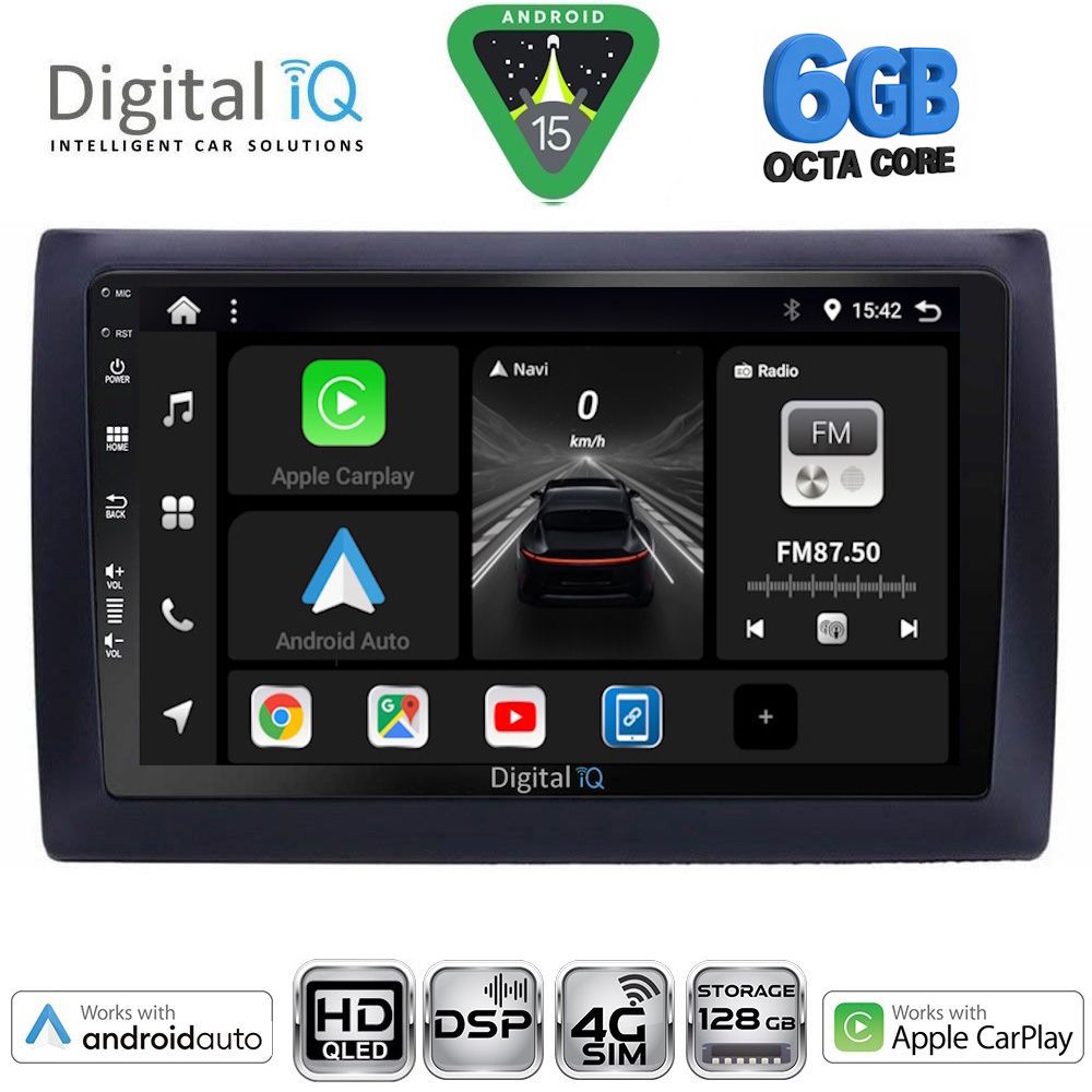 DIGITAL IQ BXF 17145_CPAA (9inc) MULTIMEDIA TABLET for FIAT STILO mod. 2001-2007