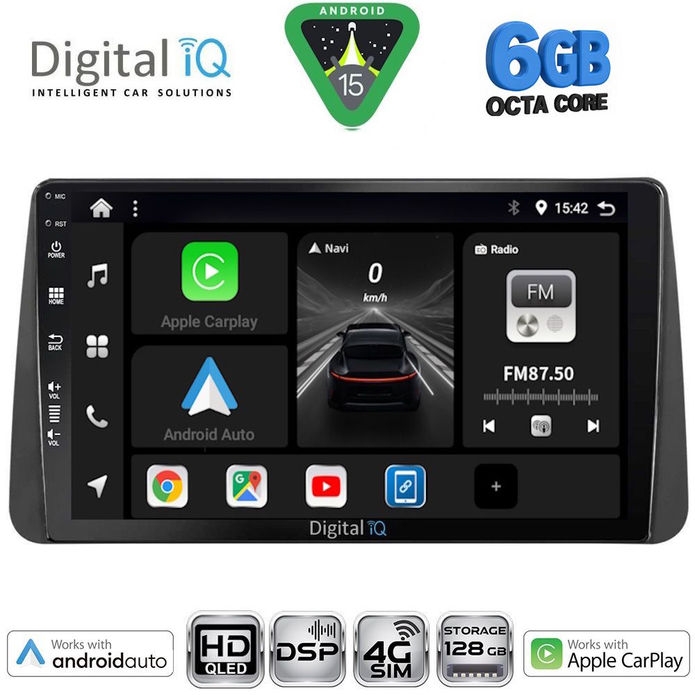 DIGITAL IQ BXF 17149_CPAA DASH (9inc) MULTIMEDIA TABLET for FIAT TIPO mod. 2018-2023