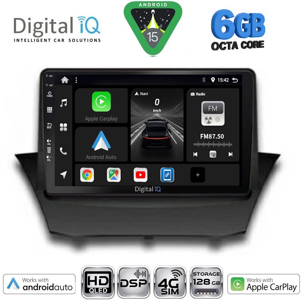 DIGITAL IQ BXF 17154A_CPAA (9inc) MULTIMEDIA TABLET for FORD FIESTA mod. 2008-2017