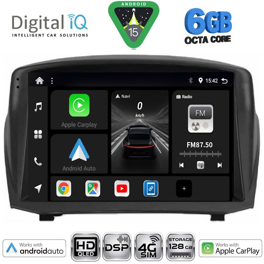 DIGITAL IQ BXF 17154B_CPAA (9inc) MULTIMEDIA TABLET for FORD FIESTA mod. 2008-2017