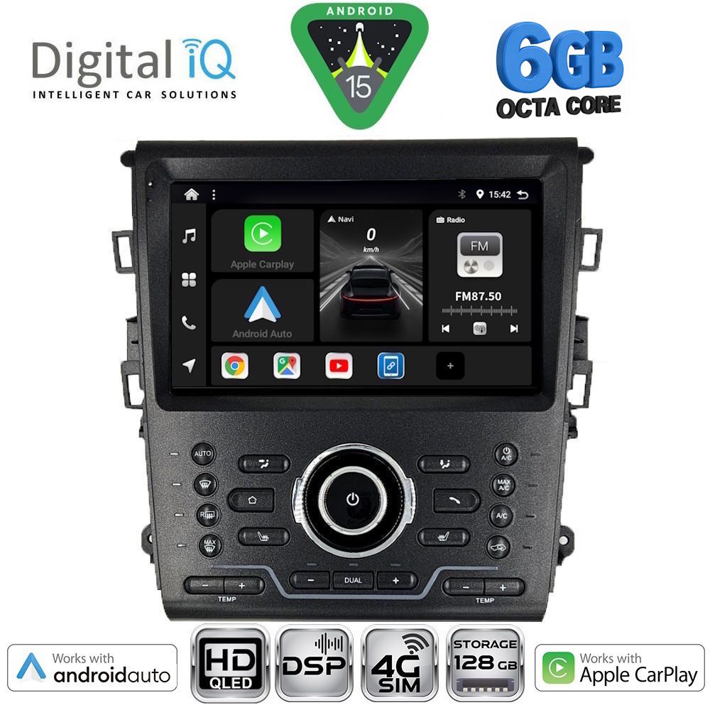 DIGITAL IQ BXF 17164_CPAA CLIMA (9inc) MULTIMEDIA TABLET for FORD MONDEO mod. 2014-2023
