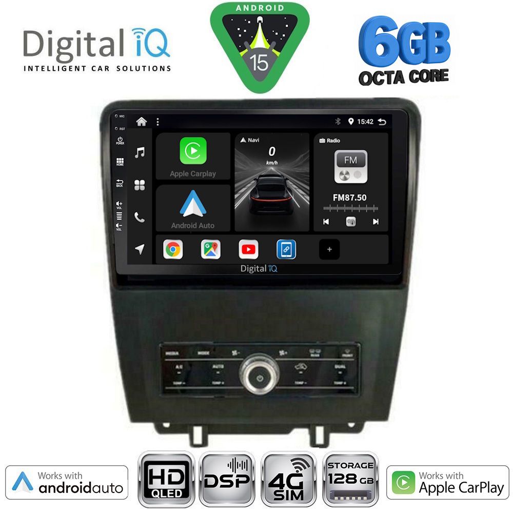 DIGITAL IQ BXF 17165_CPAA (9inc) MULTIMEDIA TABLET for FORD MUSTANG mod. 2010-2015