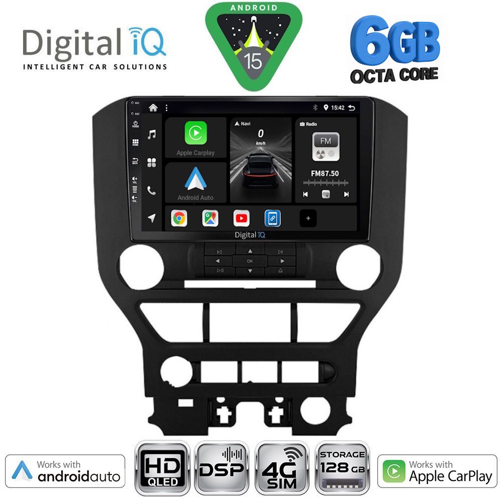 DIGITAL IQ BXF 17166_CPAA 3BUT (9inc) MULTIMEDIA TABLET for FORD MUSTANG mod. 2015-2020