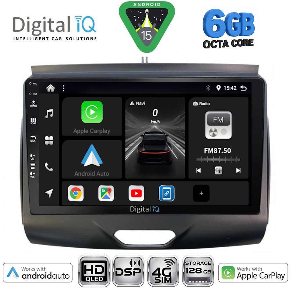 DIGITAL IQ BXF 17172B_CPAA (9inc) MULTIMEDIA TABLET for FORD RANGER mod. 2015-2018