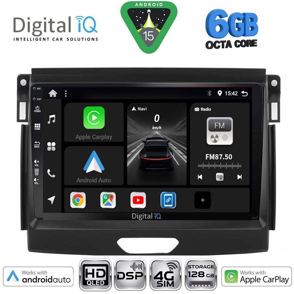 DIGITAL IQ BXF 17172A_CPAA (9inc) MULTIMEDIA TABLET for FORD RANGER mod. 2015-2018