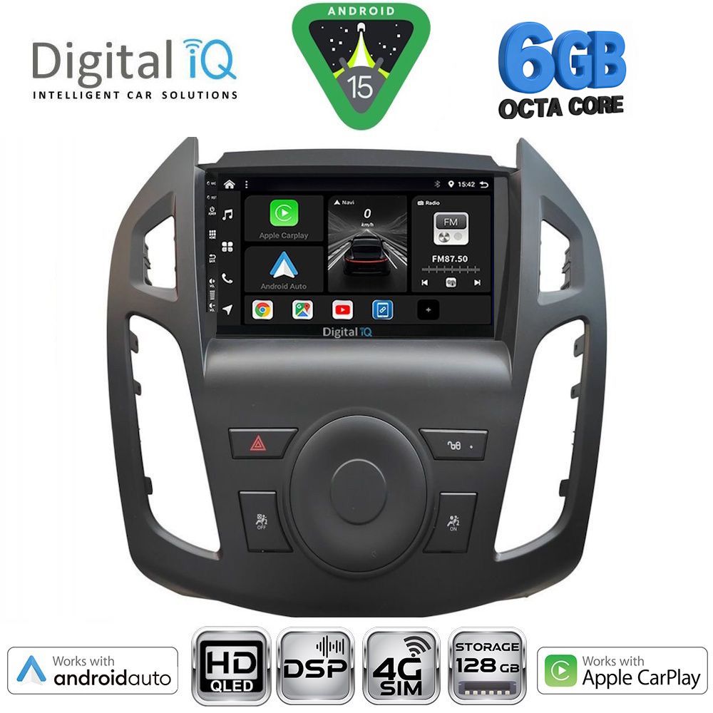 DIGITAL IQ BXF 17176_CPAA (9inc) MULTIMEDIA TABLET for FORD TRANSIT CONNECT mod. 2013-2018