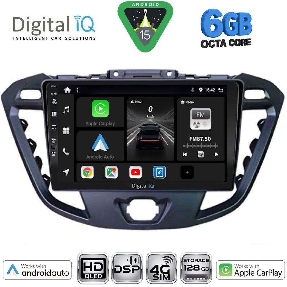 DIGITAL IQ BXF 17177_CPAA (9inc) MULTIMEDIA TABLET for FORD TRANSIT CUSTOM | TOURNEO CUSTOM mod. 2013-2019