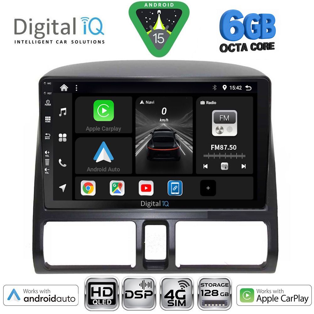 DIGITAL IQ BXF 17196_CPAA CLIMA (9inc) MULTIMEDIA TABLET for HONDA CRV mod. 1996-2006