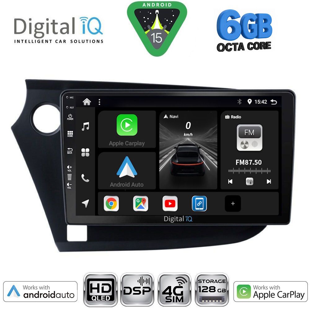 DIGITAL IQ BXF 17205_CPAA (9inc) MULTIMEDIA TABLET for HONDA INSIGHT mod. 2009-2014