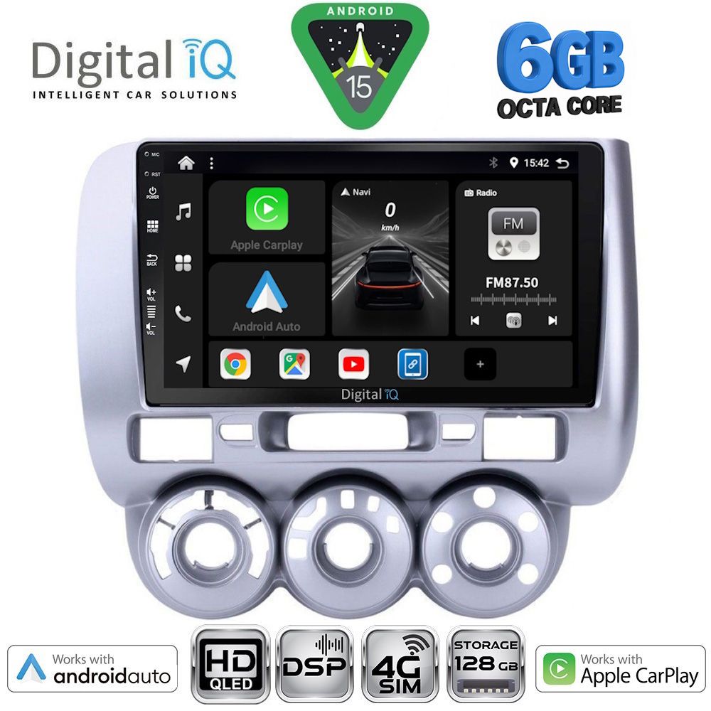 DIGITAL IQ BXF 17210_CPAA A/C (9inc) MULTIMEDIA TABLET for HONDA JAZZ mod. 2002-2008